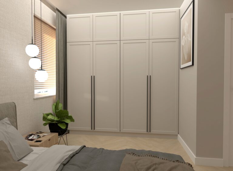 Kaszmirowe meble na wymiar w sypialni